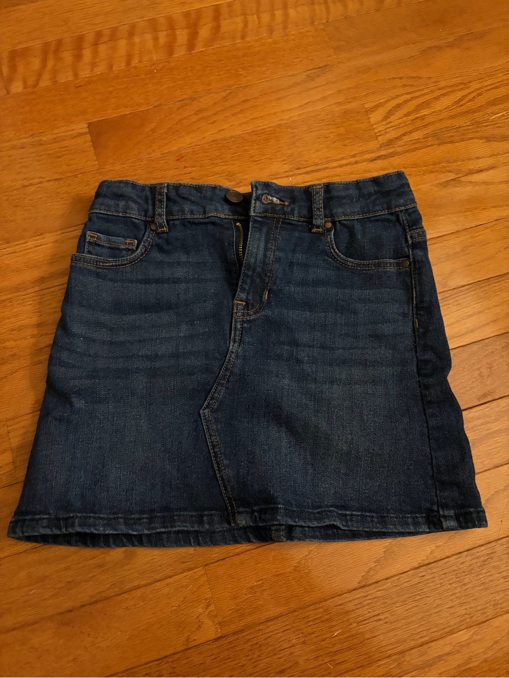 Dark Wash Denim Mini Skirt wonder nation girls size medium 7-8 years old